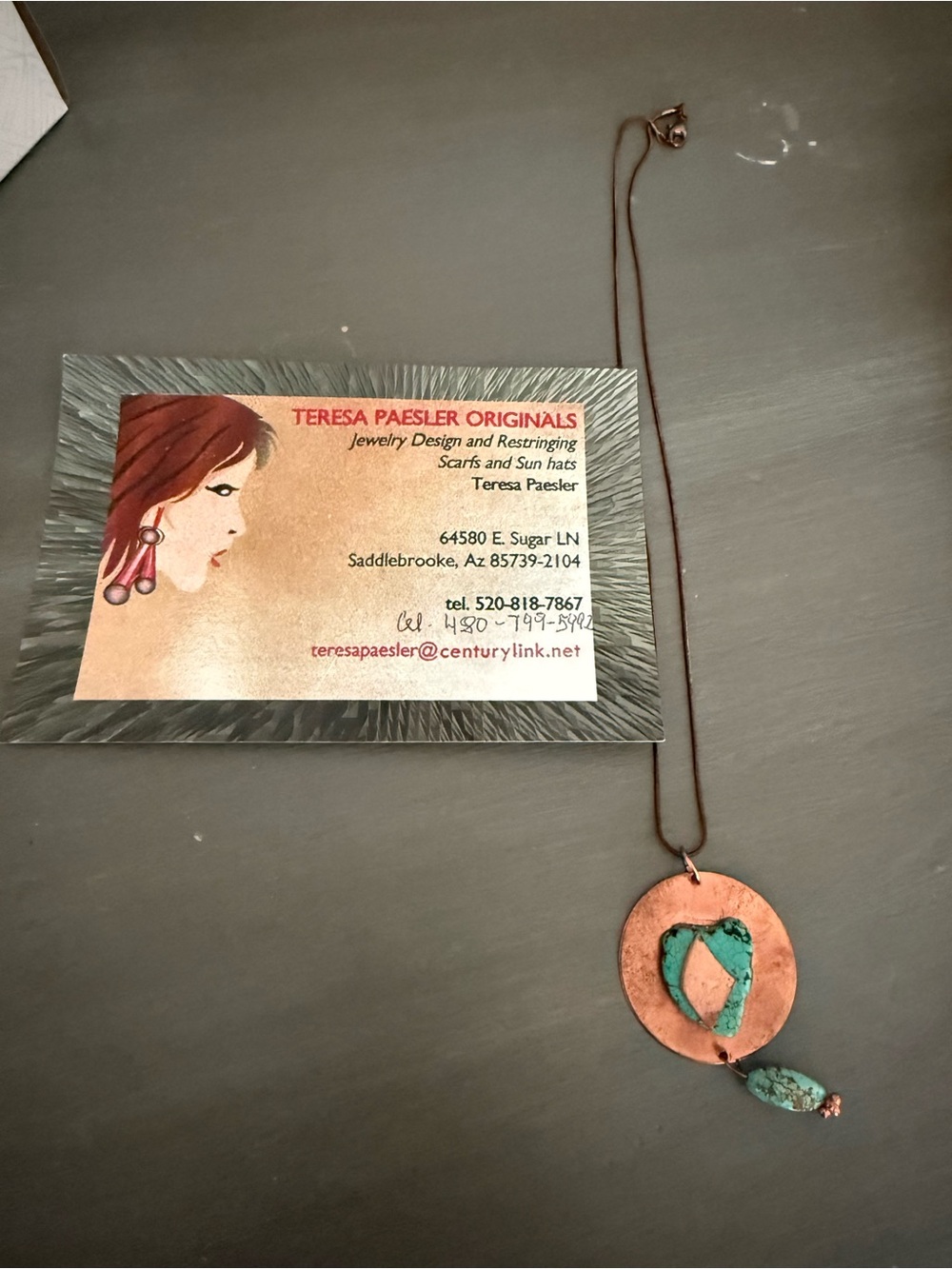 Native American Made Turquoise Necklace